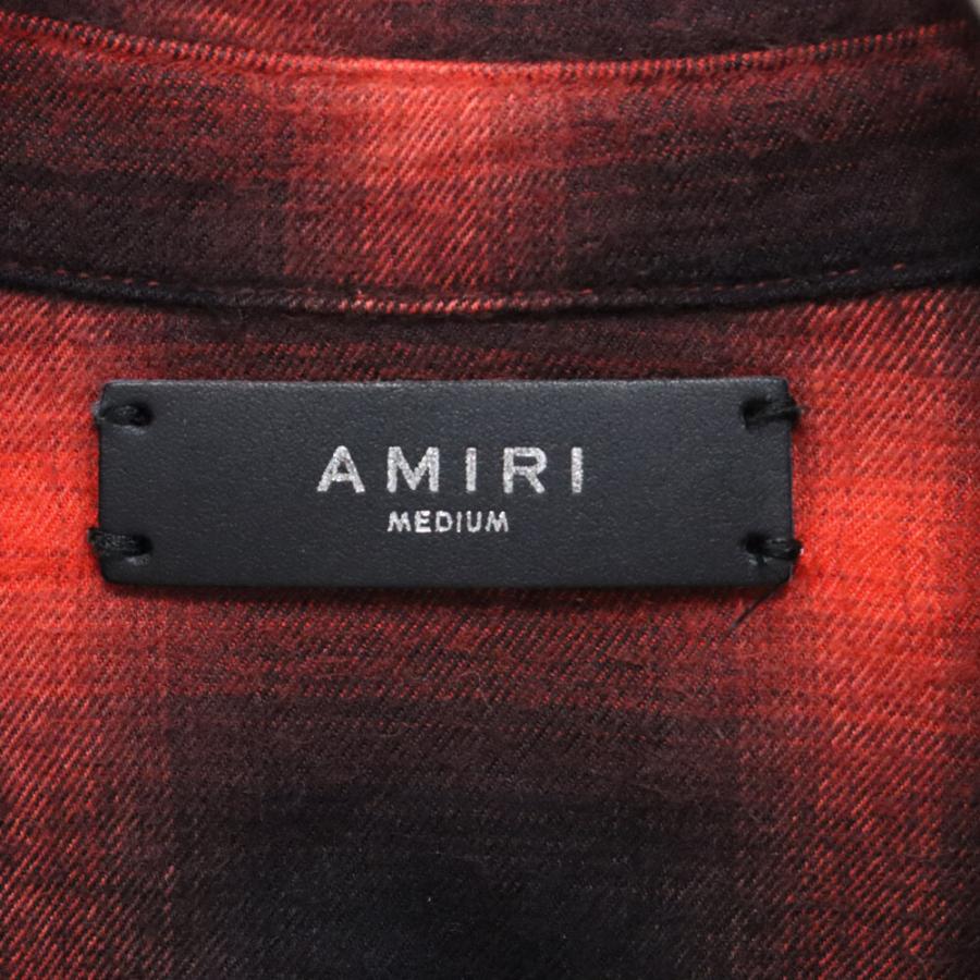 AMIRI アミリ CUT OFF FLANNEL CHECK SHIRT カットオフ ヘムフランネル 