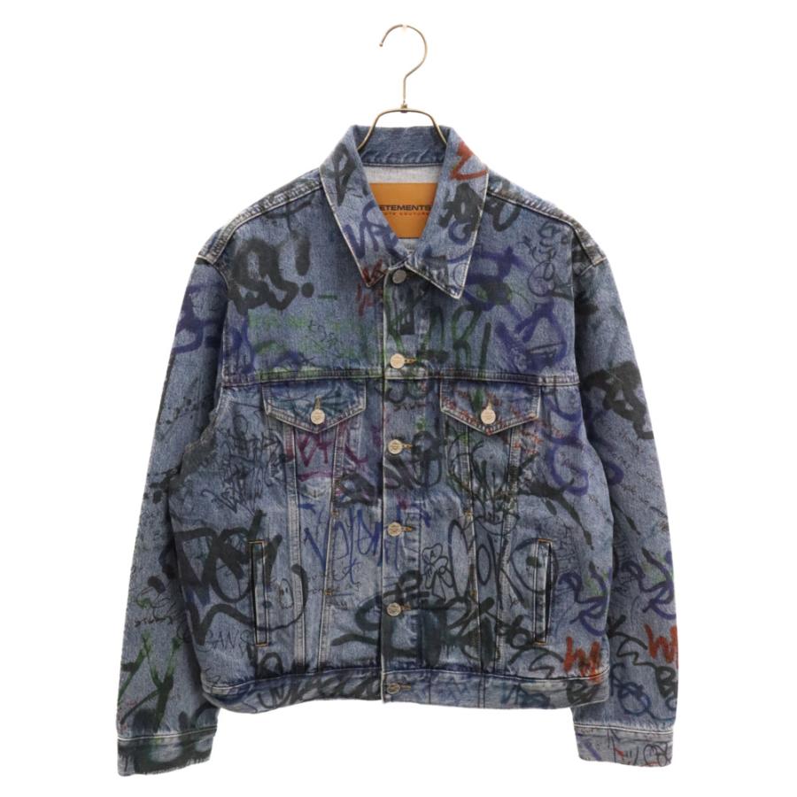 VETEMENTS ヴェトモン 21SS Graffiti Denim Jacket UE51JA940B VETEMENTS ヴェトモン 21SS Graffiti Denim Jacket UE51JA940B