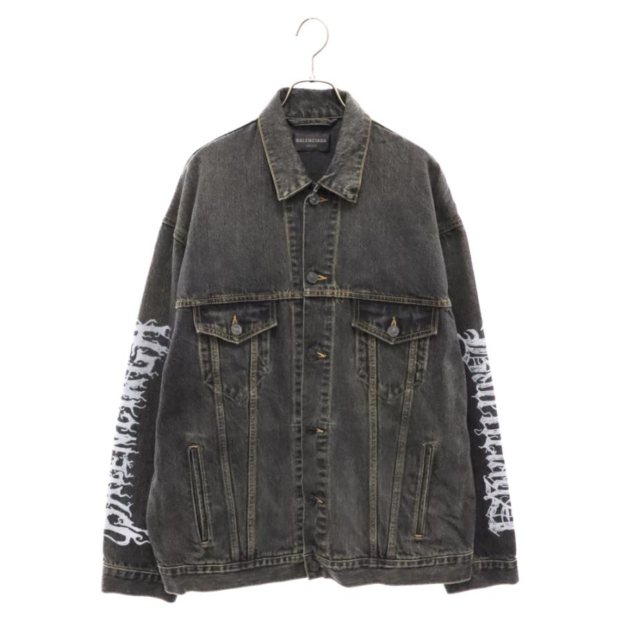 BALENCIAGA バレンシアガ 24SS LARGE FIT JACKET WASHED BLACK BALENCIAGA バレンシアガ 24SS LARGE FIT JACKET WASHED BLACK