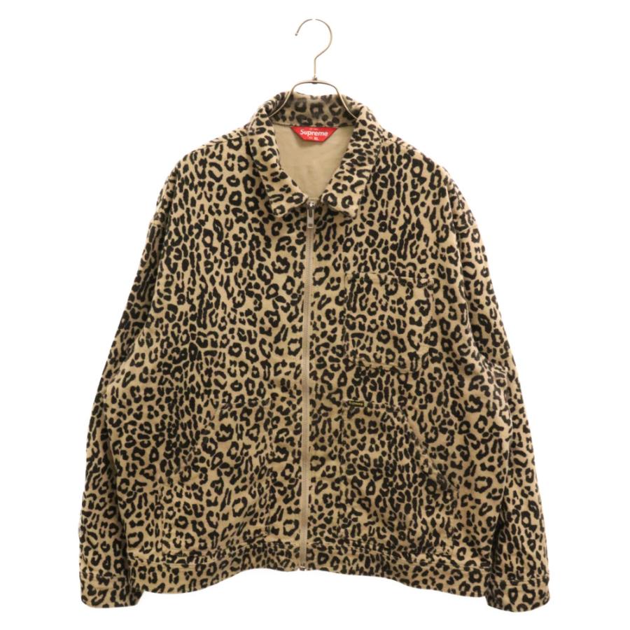 SUPREME シュプリーム 22AW Moleskin Work Jacket Leopard レオパード柄モールスキンワークジャケット