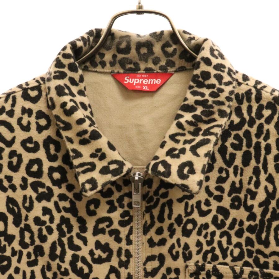 SUPREME シュプリーム 22AW Moleskin Work Jacket Leopard レオパード柄モールスキンワークジャケット