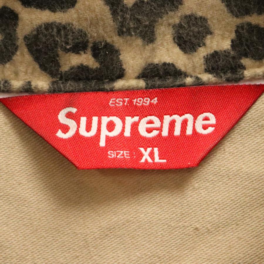 SUPREME シュプリーム 22AW Moleskin Work Jacket Leopard レオパード柄モールスキンワークジャケット