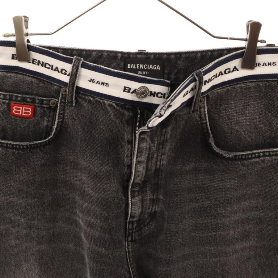 バレンシアガ BALENCIAGA 21SS ウエストロゴ ウォッシュド デニム BALENCIAGA（バレンシアガ） 21SS ウエストロゴウォッシュドデニム