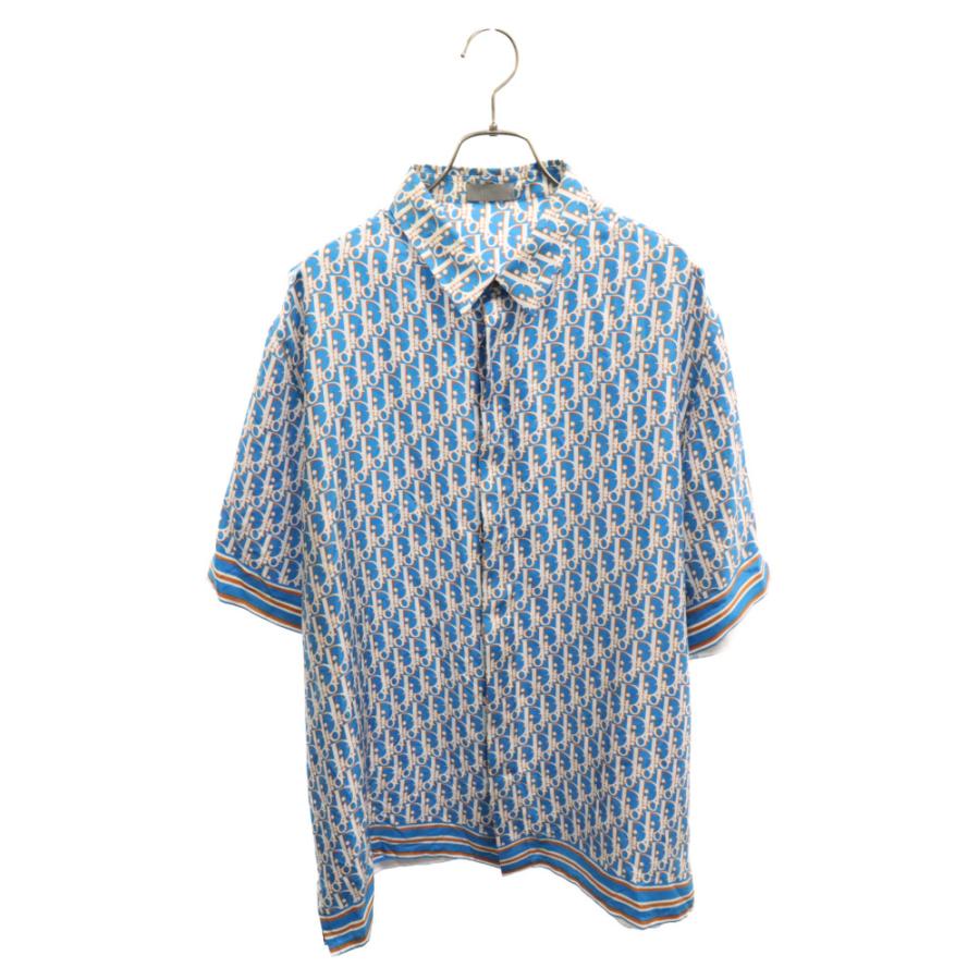 DIOR ディオール 21SS OBLIQUE PIXEL SHORT SLEEVE SILK SHIRT DIOR ディオール 21SS OBLIQUE PIXEL SHORT SLEEVE SILK SHIRT