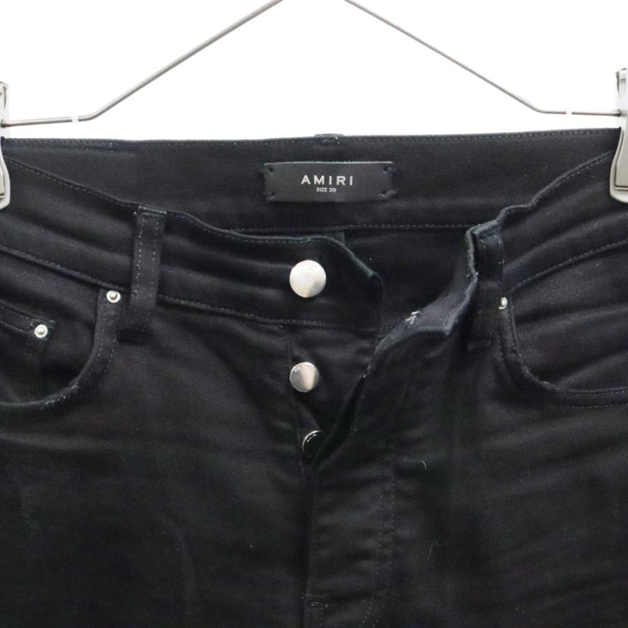 AMIRI（アミリ） 蛇腹ダメージ加工 ボタンフライ スキニーデニムパンツ 