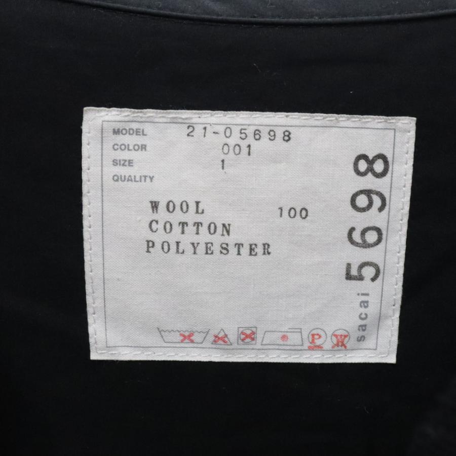 sacai（サカイ） 21AW ニットドッキング カッティングレース ブラウス