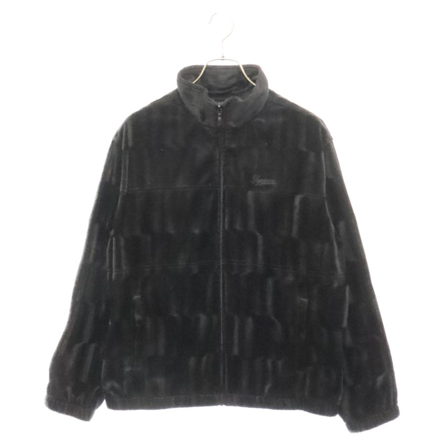 SUPREME シュプリーム 21AW Velour Track Jacket ロゴ刺繍ベロア 