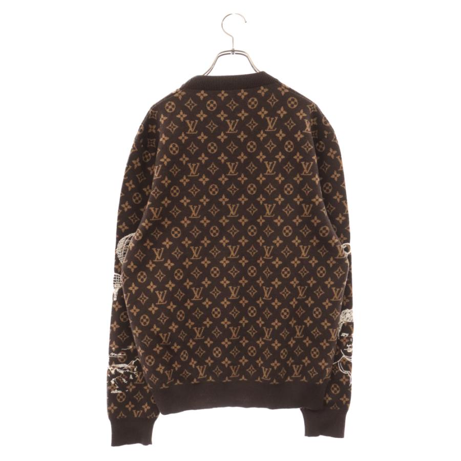 LOUIS VUITTON ルイヴィトン 23AW モノグラム総柄クルーネック LOUIS VUITTON ルイヴィトン 23AW モノグラム総柄クルーネック