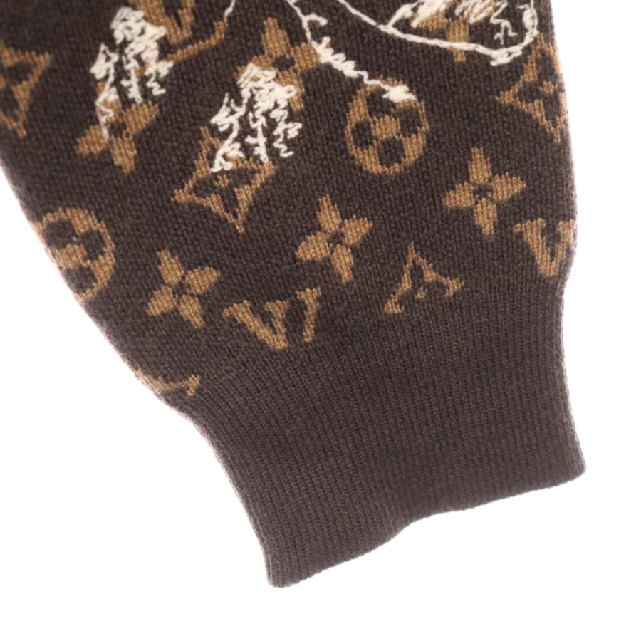 LOUIS VUITTON ルイヴィトン 23AW モノグラム総柄クルーネック LOUIS VUITTON ルイヴィトン 23AW モノグラム総柄クルーネック
