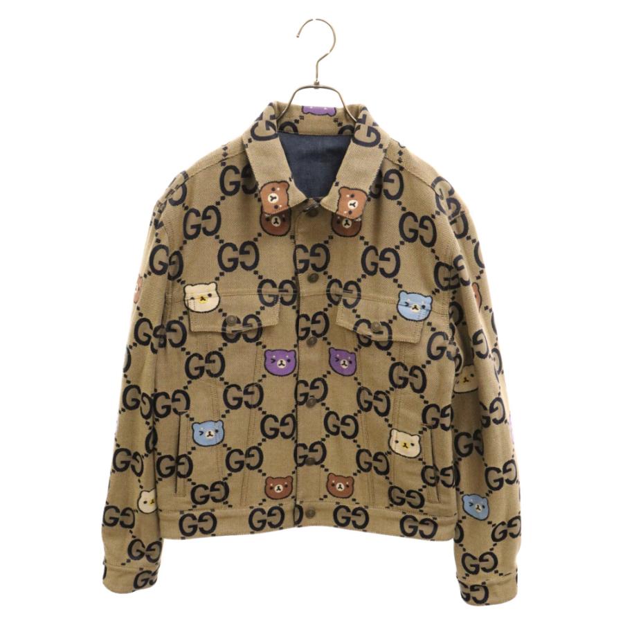 GUCCI グッチ 23AW ジャンボGG アニマルリバーシブルデニム GUCCI グッチ 23AW ジャンボGG アニマルリバーシブルデニム
