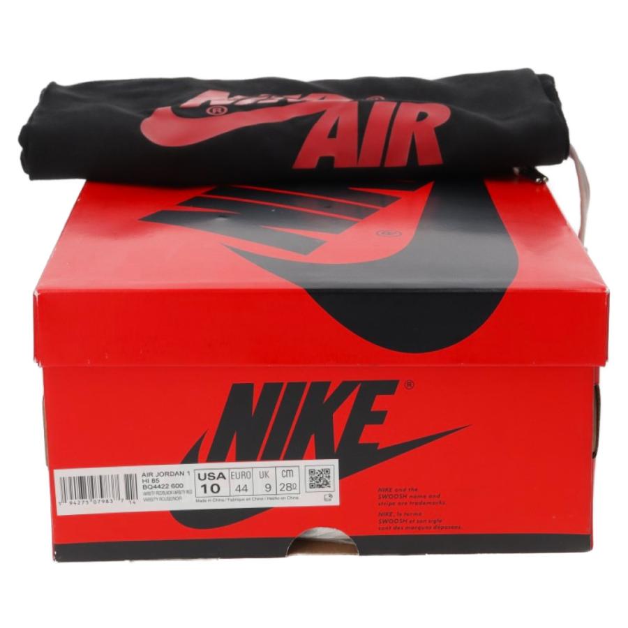 NIKE ナイキ AIR JORDAN 1 HI 85 VARSITY RED BQ4422-600 エア エアジョーダン1ハイ85 ブラック/バーシティレッド 28cm 新品未使用