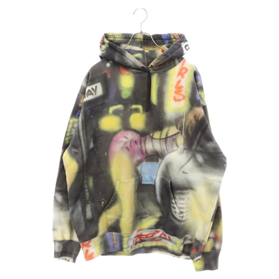 Supreme / 21AW/LADY PINK HOODED SWEATSHIRT/パーカー/S/コットン/マルチカラー/総柄 Supreme SUPREME シュプリーム 21AW ×Lady Pink Hooded Sweatshirt