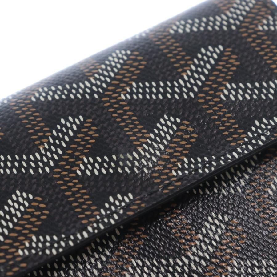 ゴヤール　ケース　小銭入れ　マリニー　ヘリンボーン　ブラック　レザー GOYARD（ゴヤール） MARIGNY マリニー ヘリンボーン スナップ コイン