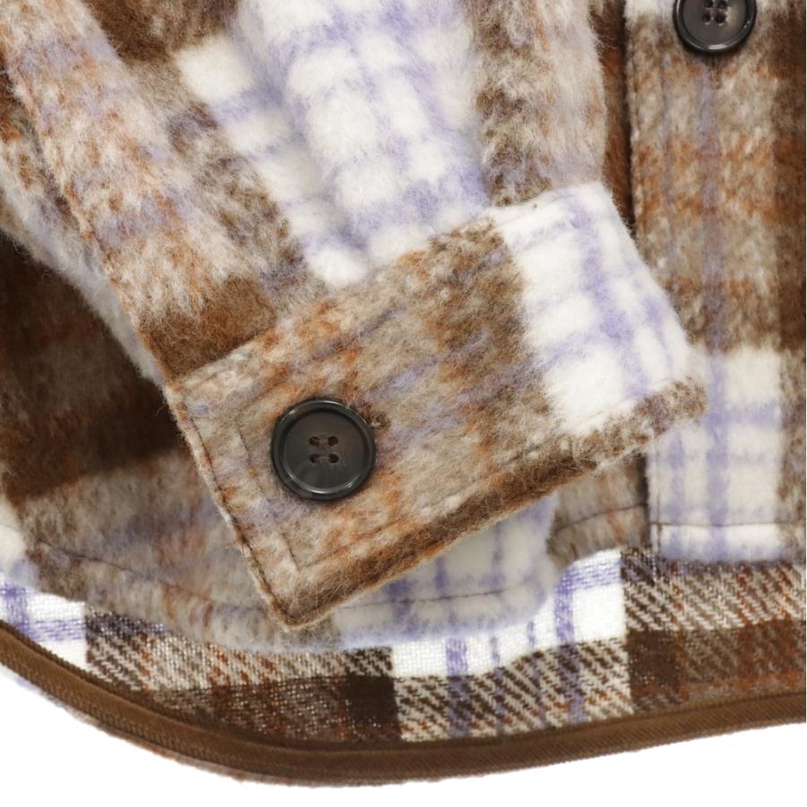 WIND AND SEA ウィンダンシー 23AW SHAGGY PLAID CPO SHIRT JACKET 