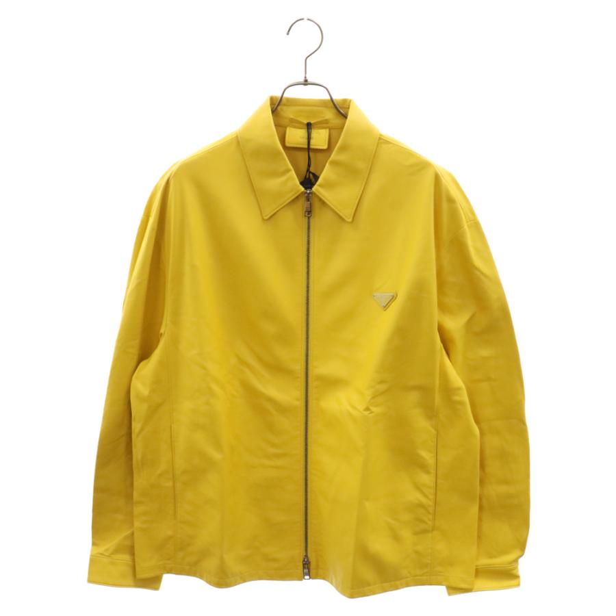 PRADA プラダ トライアングルロゴ ナッパレザージップアップジャケット 