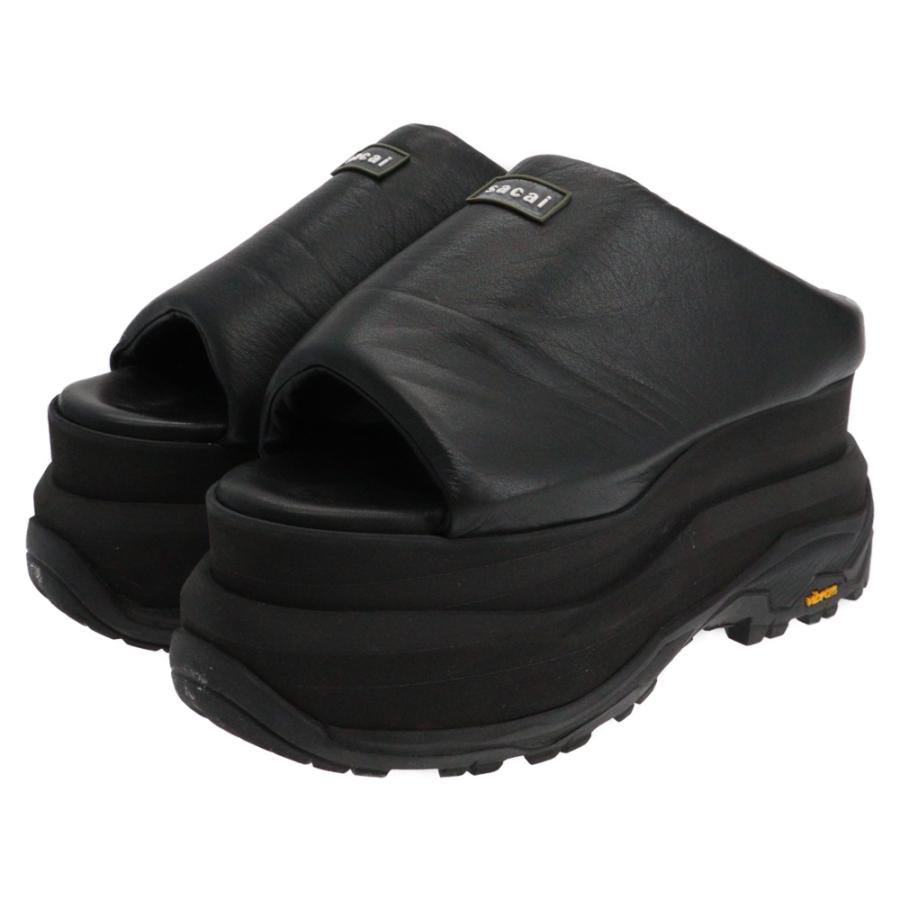 sacai（サカイ） 24SS Padded Wedge Mules パデッド ウェッジ ミュール 