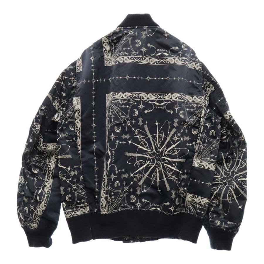 sacai サカイ 20AW ×Dr.Woo BANDANA PRINT MA-1 BOMBER JACKET sacai サカイ 20AW ×Dr.Woo BANDANA PRINT MA-1 BOMBER JACKET