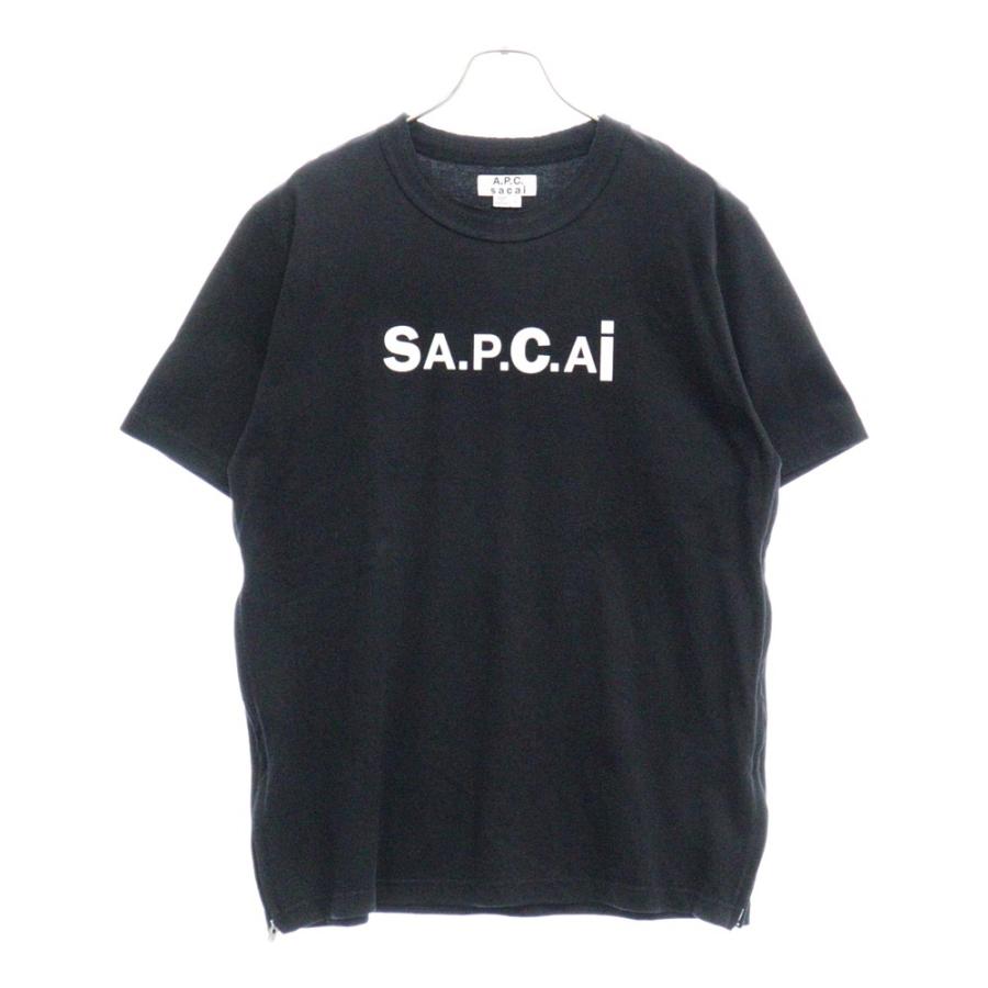 Sacai サカイ 21SS SIDE ZIP LOGO TEE サイドジップロゴプリント 半袖T 