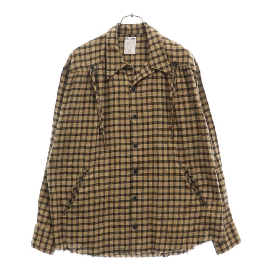 FACCIES ファッチーズ CUT OFF CHECK SHIRT F21W03009 チェック柄 長袖 