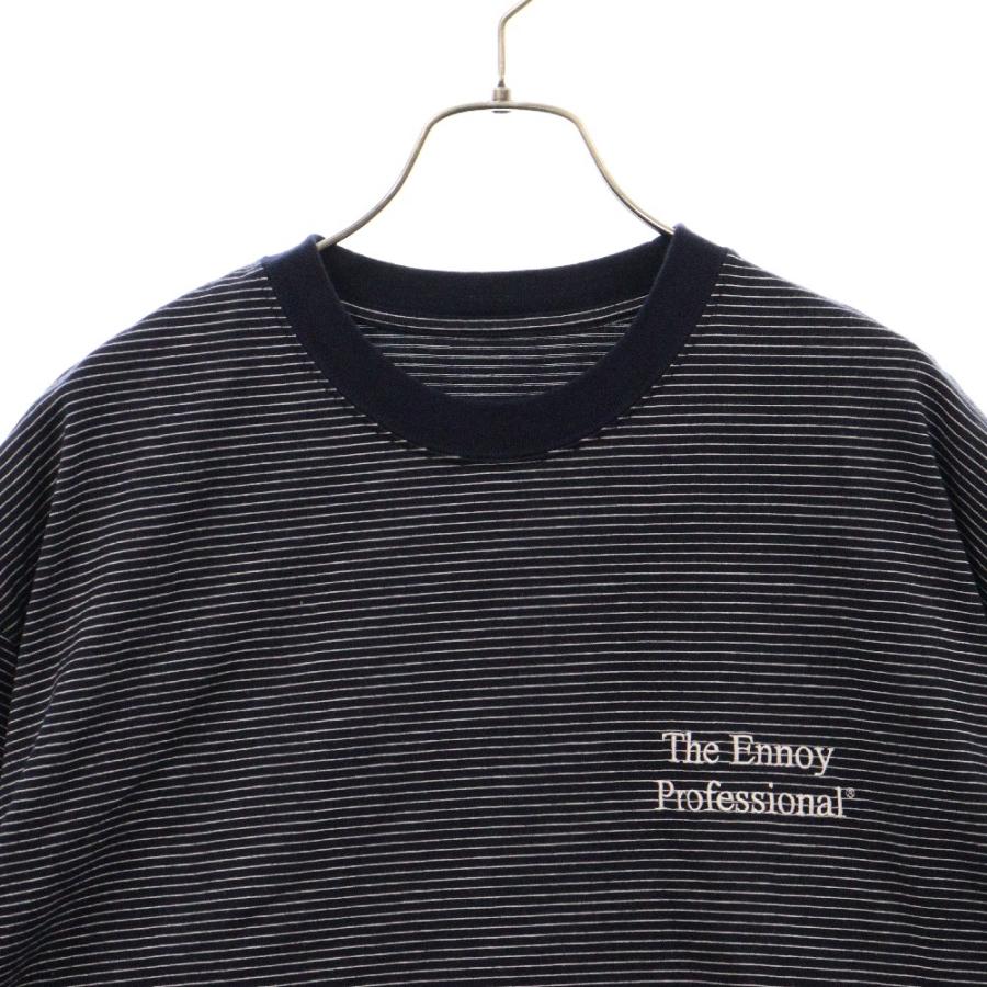 ENNOY エンノイ 23SS S/S Border T-Shirt SS23BRENCT05AM ロゴ