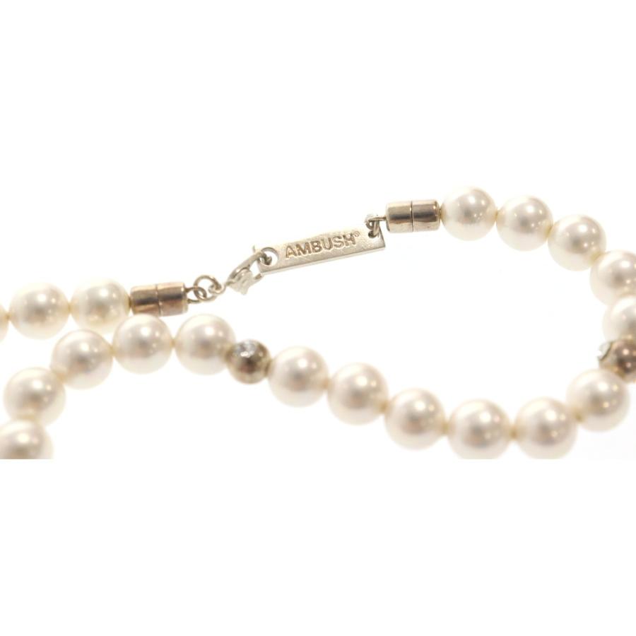 AMBUSH（アンブッシュ） PEARL LETTERBLOCK NECKLACE パールレター