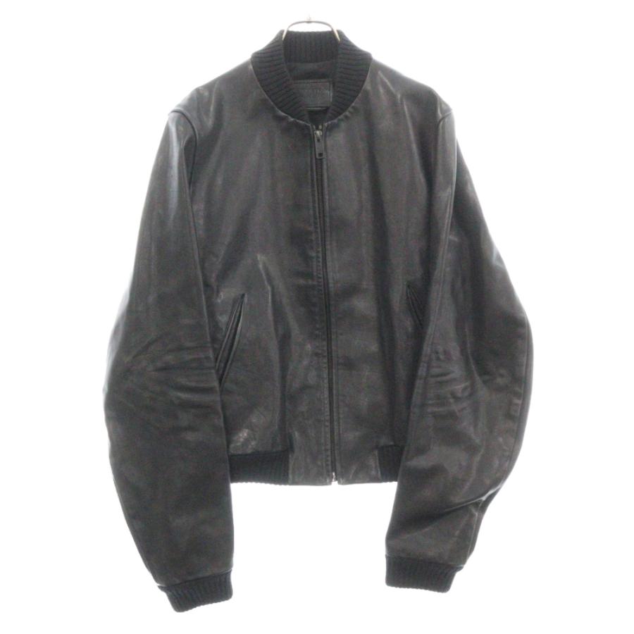 PRADA プラダ 23SS レザー ボンバージャケット ブラック UPW455 PRADA プラダ 23SS レザー ボンバージャケット ブラック UPW455
