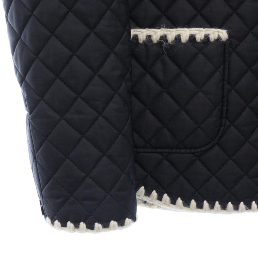 CHANEL シャネル COCONEIGE袖ワッペン トワルブルゾン 中綿 CHANEL シャネル COCONEIGE袖ワッペン トワルブルゾン 中綿