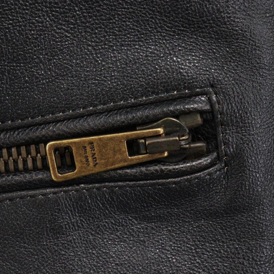 PRADA プラダ ラムスキン レザーダブルライダースジャケット PRADA プラダ ラムスキン レザーダブルライダースジャケット