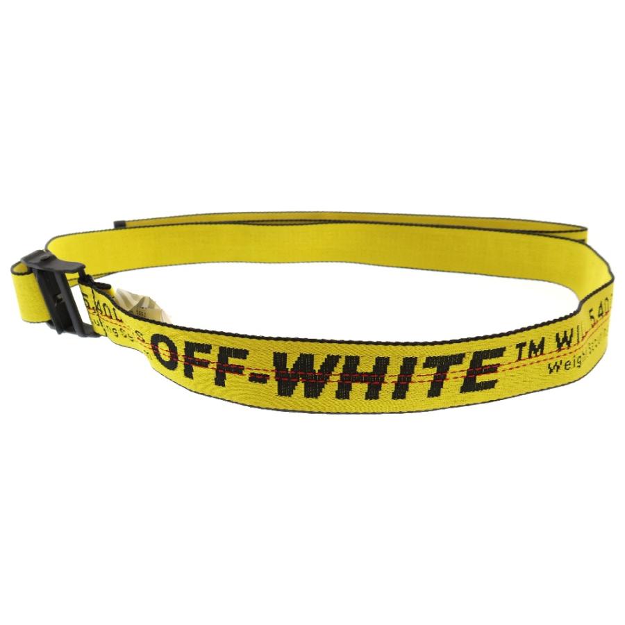 OFF-WHITE オフホワイト ロゴ ロング ガチャ ベルト イエロー 
