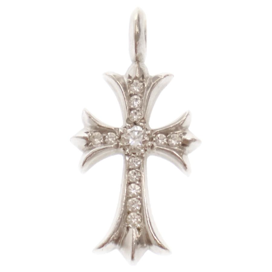 CHROME HEARTS クロムハーツ 18KWG TNY CRSF P/DMND タイニー CHROME HEARTS クロムハーツ 18KWG TNY CRSF P/DMND タイニー