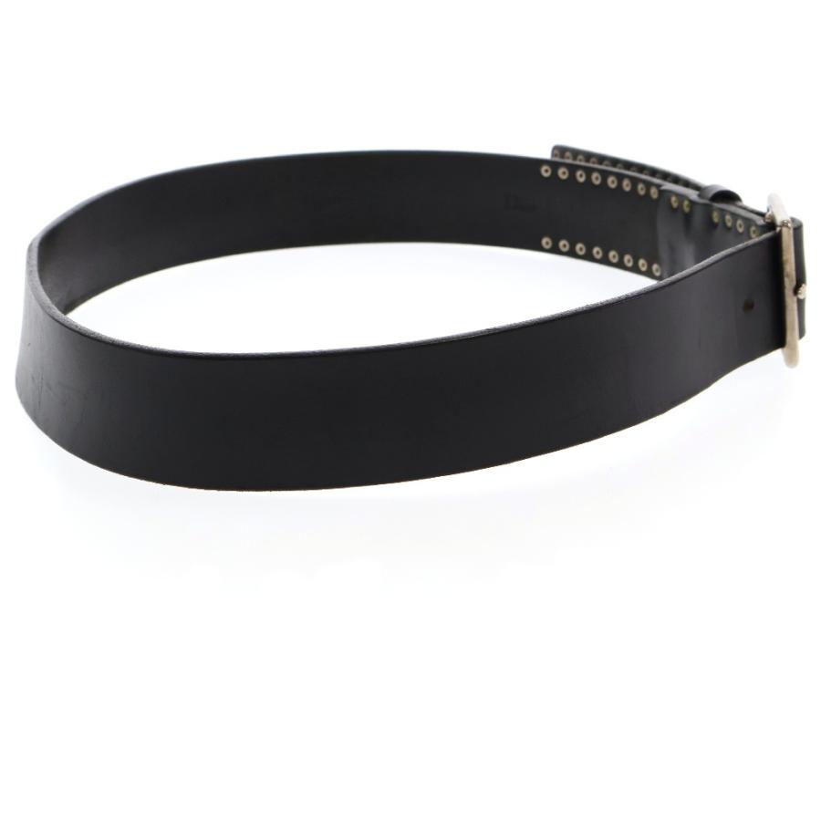 Dior HOMME ディオールオム スタッズ装飾レザーベルト ブラック Dior HOMME ディオールオム スタッズ装飾レザーベルト ブラック