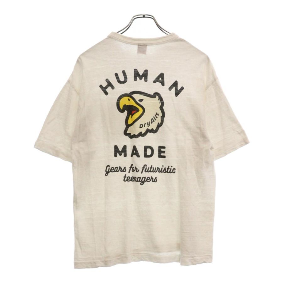 HUMAN MADE ヒューマンメイド 22AW POCKET TEE #1 バックイーグルプリント 半袖ポケットTシャツ ホワイト ...