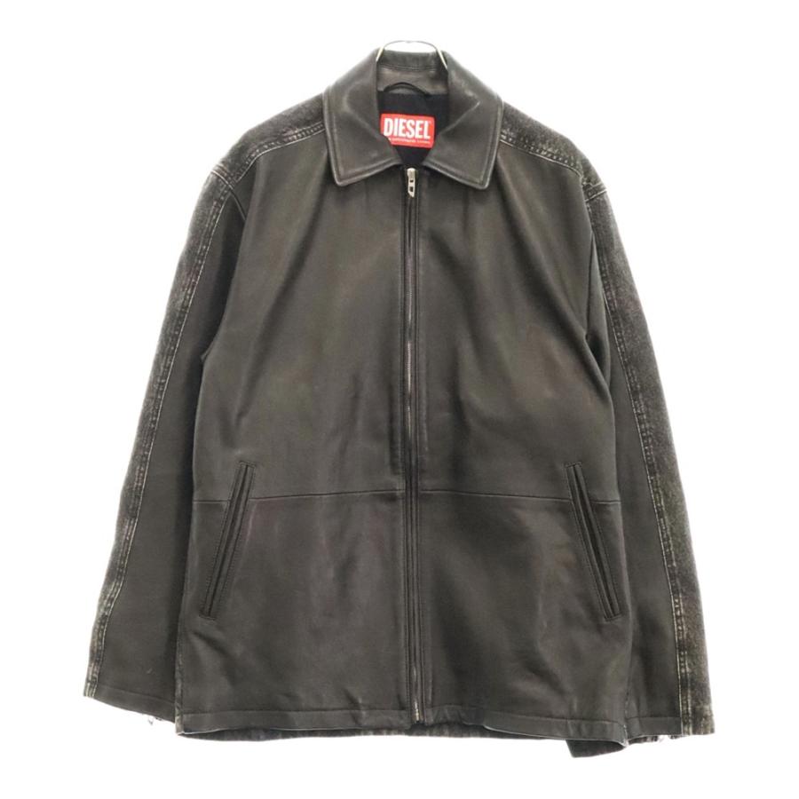 DIESEL（ディーゼル） L-STOLLER A12175 レザー切替デニムジャケット