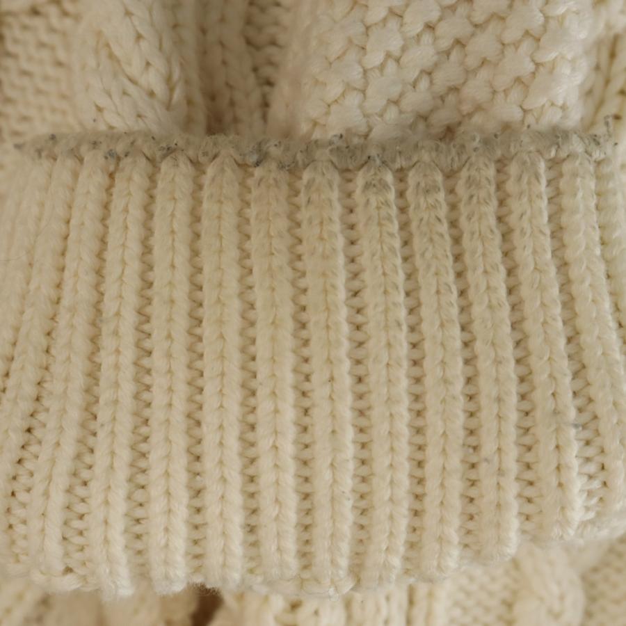 KITH キス 21AW ワンポイントロゴ刺? ニットカーディガン クリーム  