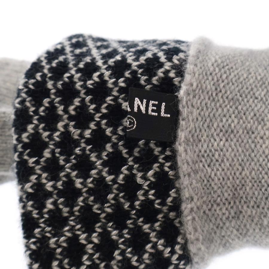 CHANEL（シャネル） ココマーク バイカラーグローブ カシミア手袋