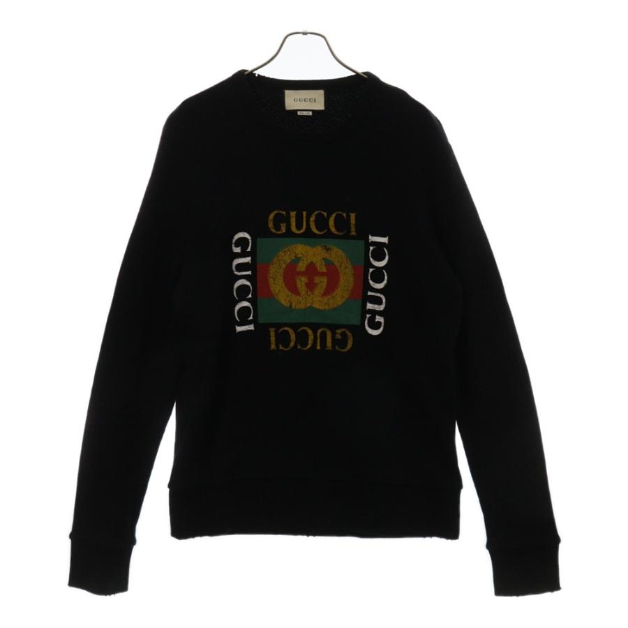 GUCCI グッチ 18AW VINTAGE LOGO SWEAT PULLOVER オールド ロゴ 