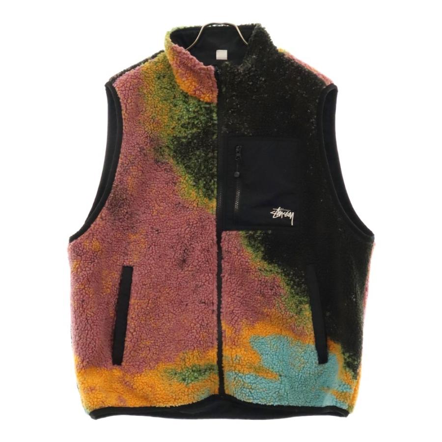 STUSSY ステューシー Jacquard Dye Sherpa Ves ジャガードジップアップ 