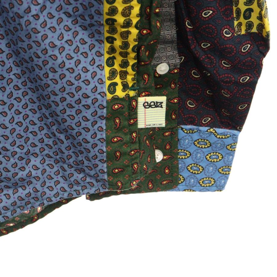 BEAMS ビームス 22AW × SSZ PAISLEY P/W SHIRTS ペイズリーパッチ 