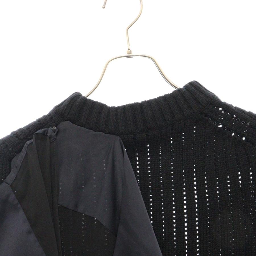 sacai Sacai サカイ シフォンドッキング ニット ワンピース sacai Sacai サカイ シフォンドッキング ニット ワンピース