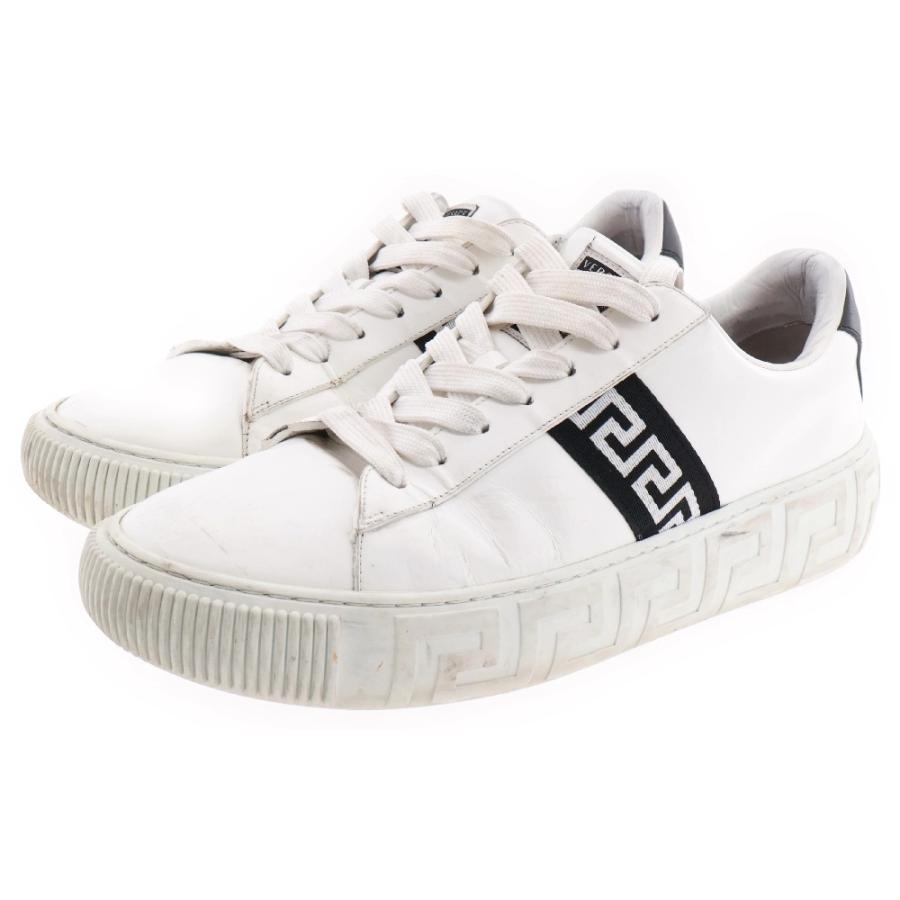 VERSACE ヴェルサーチ Greca グレカ ソールデザイン レザー VERSACE ヴェルサーチ Greca グレカ ソールデザイン レザー