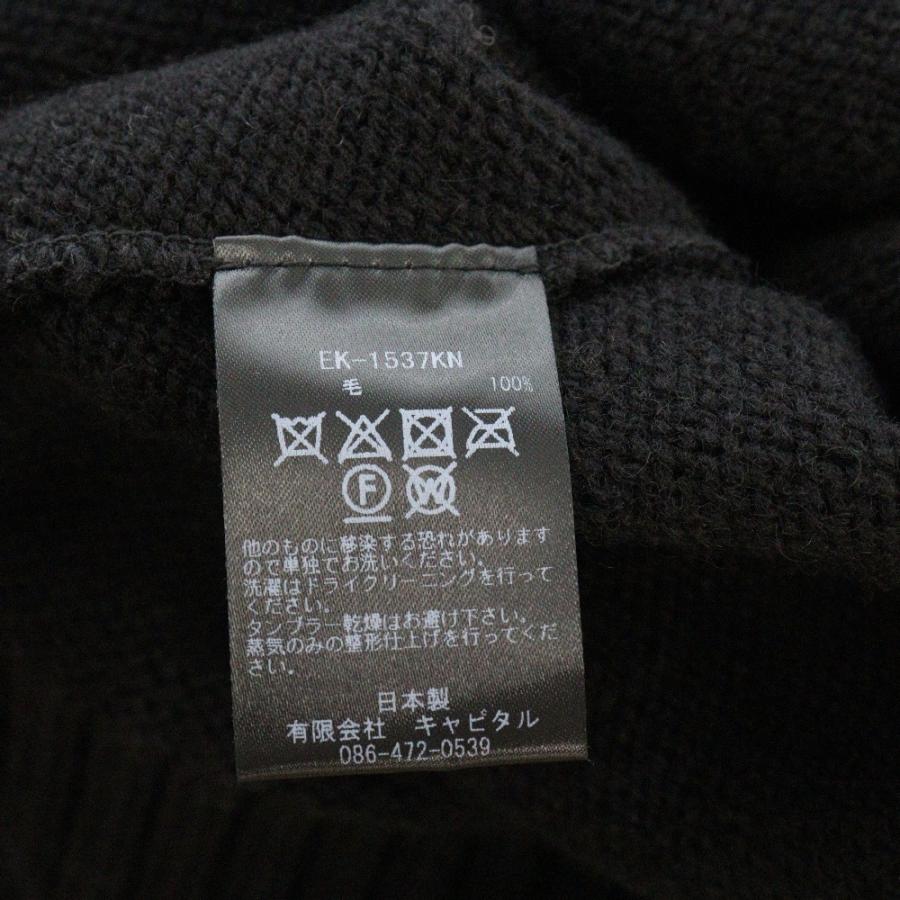 KAPITAL キャピタル 5G Wool Bone Crew Sweater EK-1537KN KAPITAL キャピタル 5G Wool Bone Crew Sweater EK-1537KN