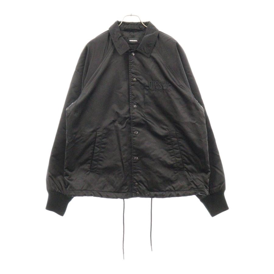 DIESEL ブラック ナイロンジャケット コーチジャケット ディーゼル