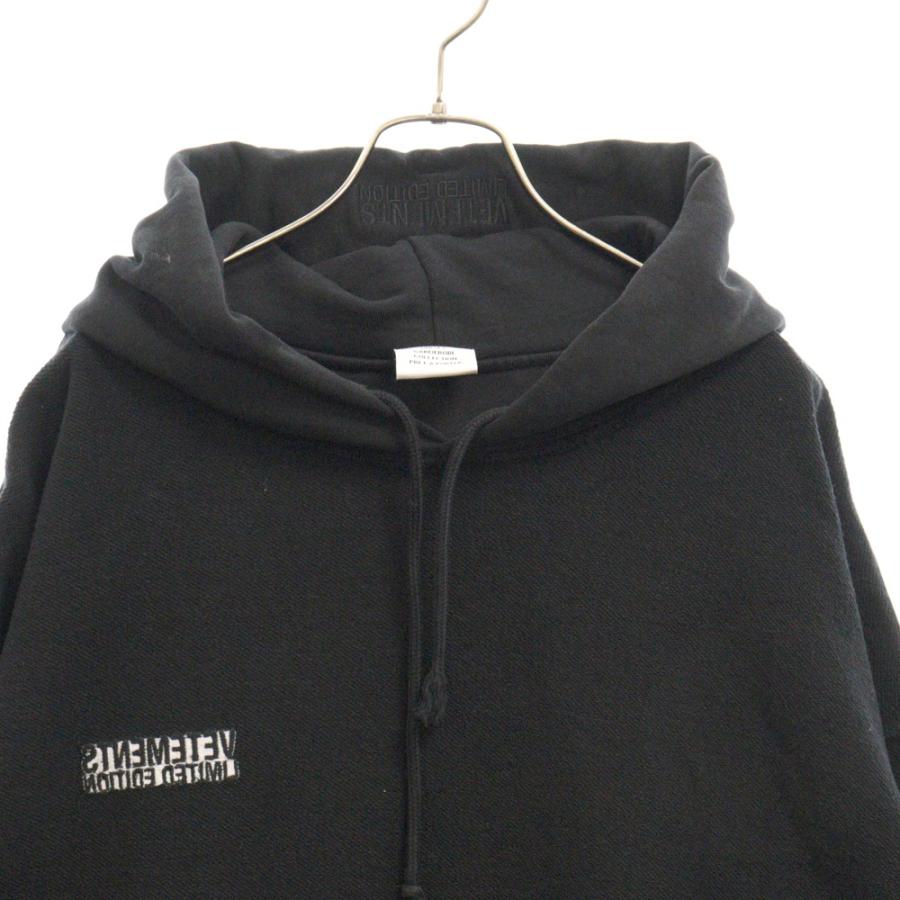 VETEMENTS（ヴェトモン） 22AW ALL BLACK INSIDE OUT HOODIE