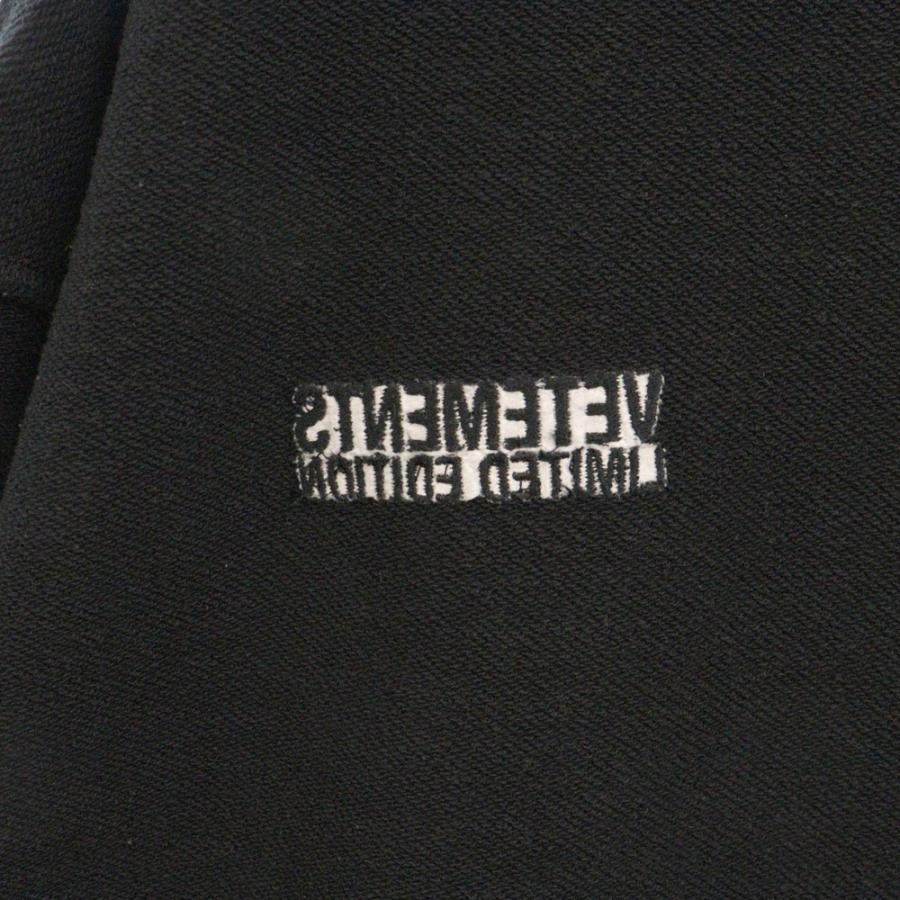 VETEMENTS（ヴェトモン） 22AW ALL BLACK INSIDE OUT HOODIE