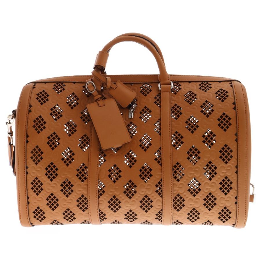 GUCCI グッチ GG Perforated Embossed Leather Duffle Bags GGエンボス 