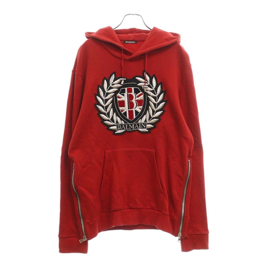 BALMAIN バルマン エンブレム装飾 プルオーバーパーカー W8H6642J190B 