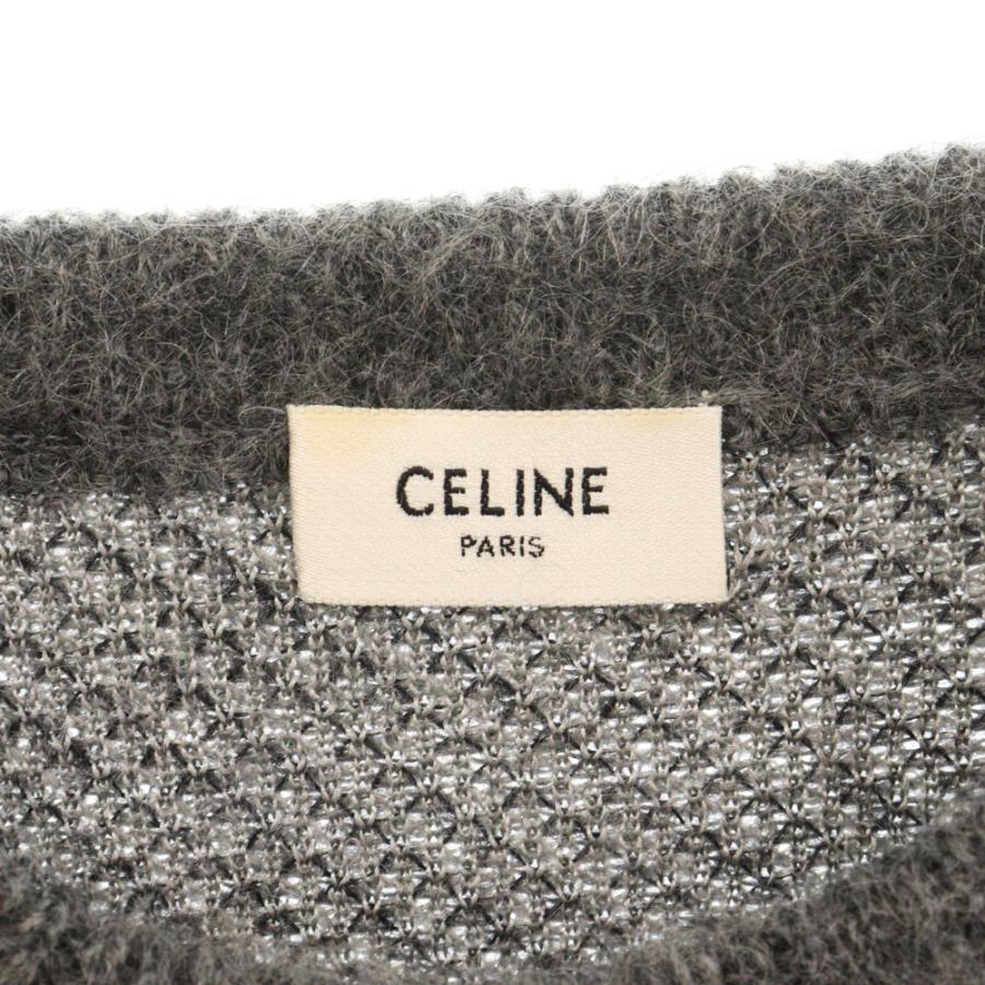CELINE セリーヌ 19AW アーガイル柄 モヘアニットセーター CELINE セリーヌ 19AW アーガイル柄 モヘアニットセーター
