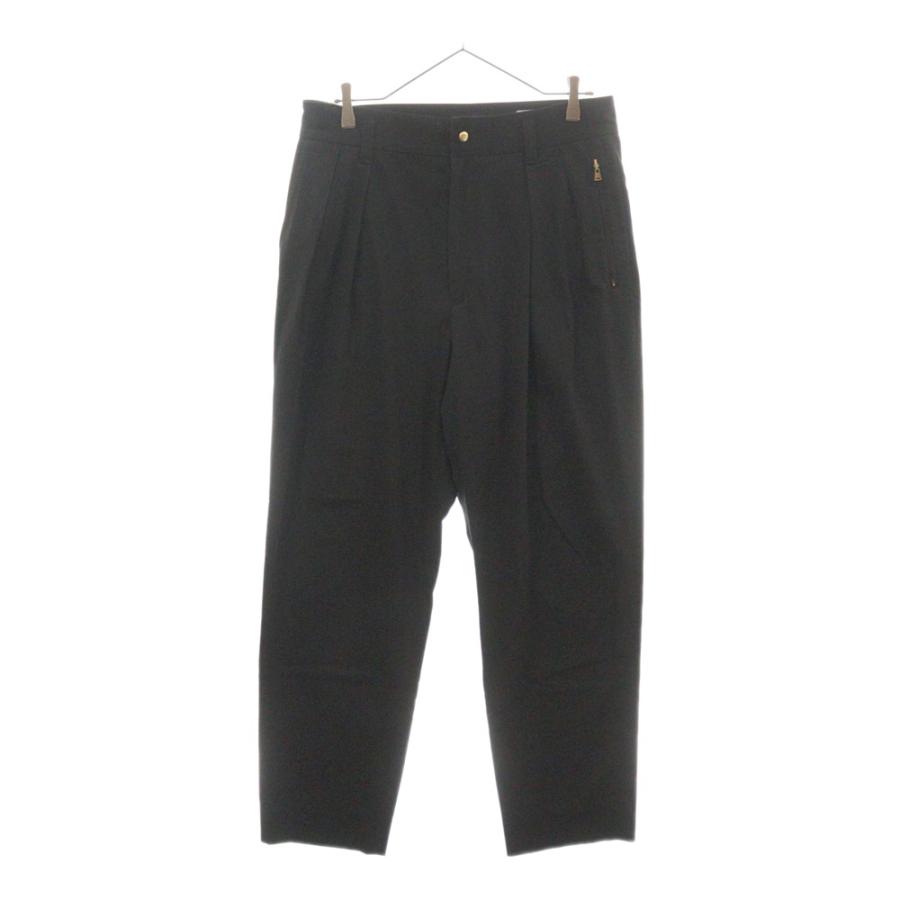 CULLNI（クルニ） ベルト2タックパンツ スラックス ブラック 21-AW-023