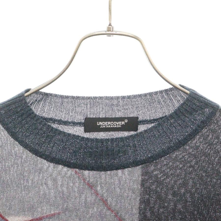 UNDERCOVER アンダーカバー 24SS Helen 総柄ペーパー クルーネック 