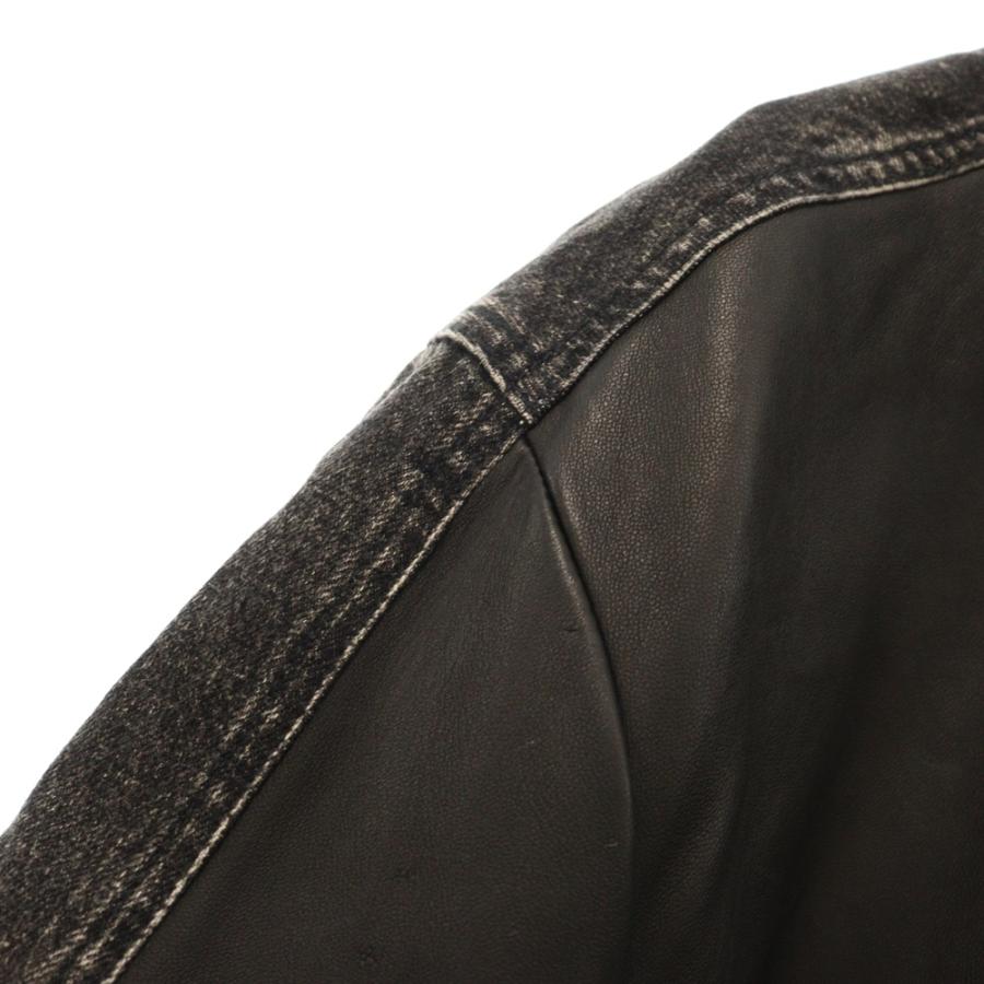 DIESEL（ディーゼル） L-STOLLER レザー デニム 切り替え ジャケット